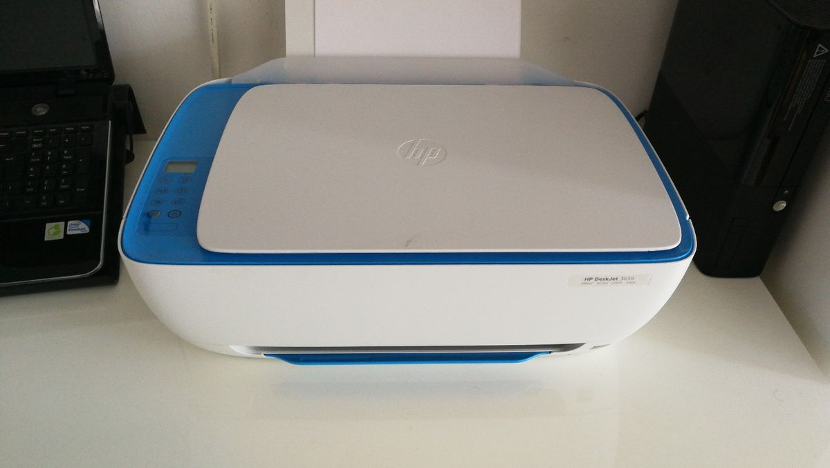 Imprimante multifonctions HP DeskJet 3639 WiFi Blanc et Bleu - Imprimante  multifonction